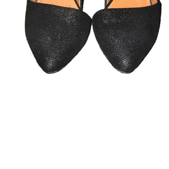 Rebecca Minkoff Black/Silver Textured D'Orsay Heels - 8.5 - Picture 4 of 4